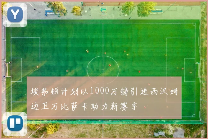 埃弗顿计划以1000万镑引进西汉姆边卫万比萨卡助力新赛季